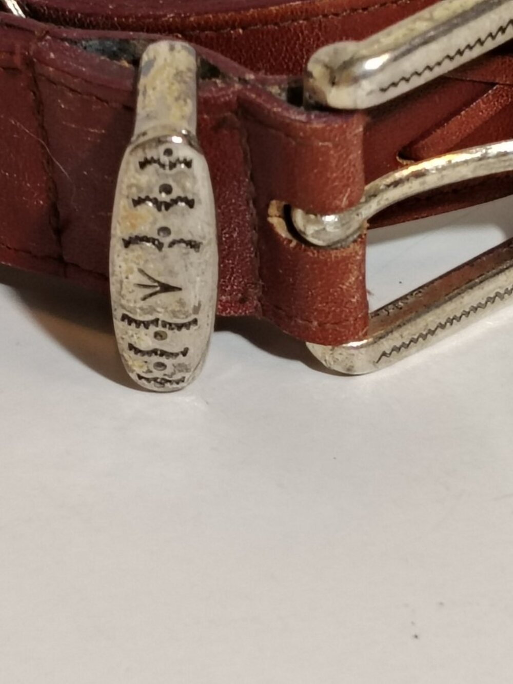 Latigo Western Concho Belt Full Grain Leather Brown Vintage Large Boho Festival - Picture 5 of 12